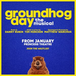 Tim Minchin Instagram - Australia! Groundhog Day The Musical is coming exclusively to the Princess Theatre, Melbourne! Woohoo! There’s a waitlist for a heads-up when tickets go on sale. Link in bio. 
🌧️ ⏰#GroundhogDayAU 
@groundhogdayau