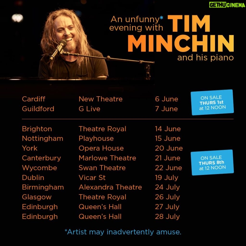 Tim Minchin Instagram - Ooh look.😊 On sale 12 noon. Link in bio.