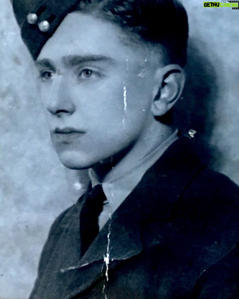 Tim Roth Instagram - Also. May 1st. Spending some time thinking about my father. This is Ernie at 17 joining the RAF...they thought he was 18... he was in a rush! Became a rear-gunner in Halifax bombers and fought fascism throughout the entirety of WW2-then as a civilian/journalist for most of the rest of his life. We lost him in 1984. One of the funniest guys I’ve ever known. Stay safe all.