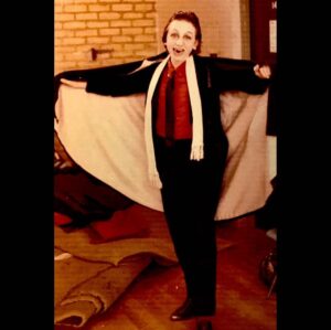 Tim Roth Instagram - Also.
School play.
This was the first time about to head on stage...
Gill Walker an extraordinary teacher in a rough old school -changed my life.
Play was called- “Dracula Spectacular”.
A classic.