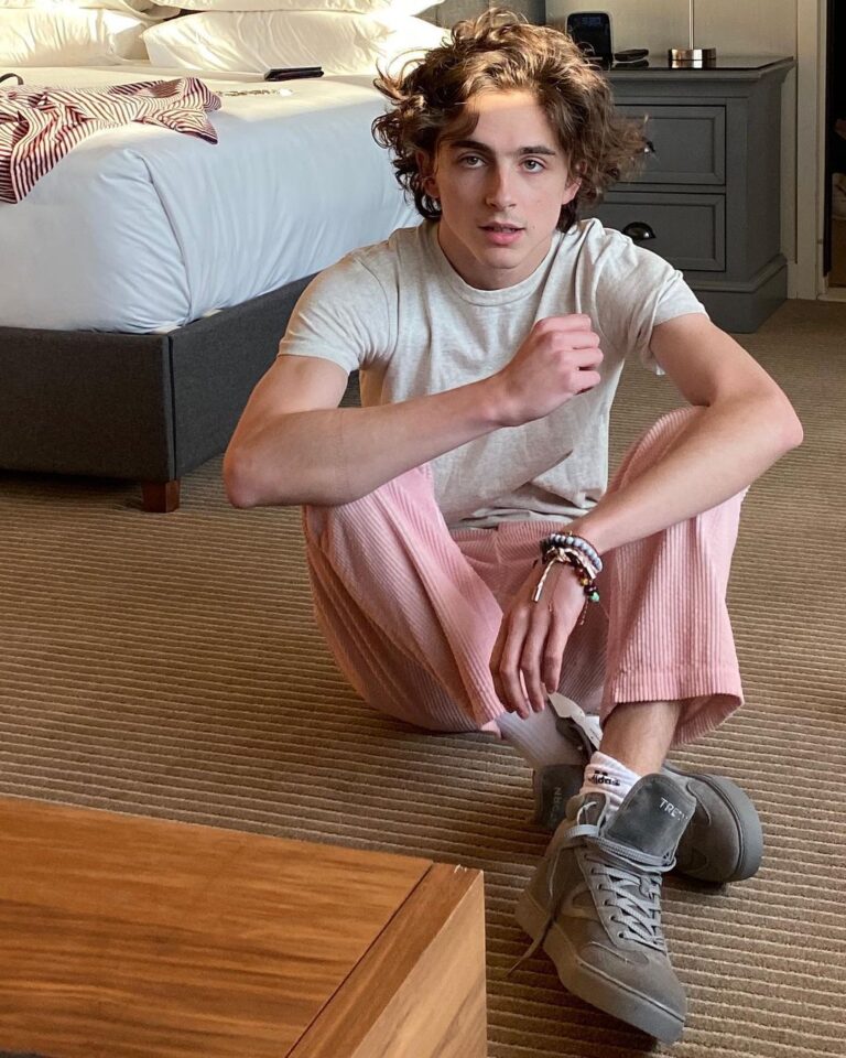 Timothée Chalamet Instagram - who’s going to watch tonight ? ☺️ Los Angeles, California