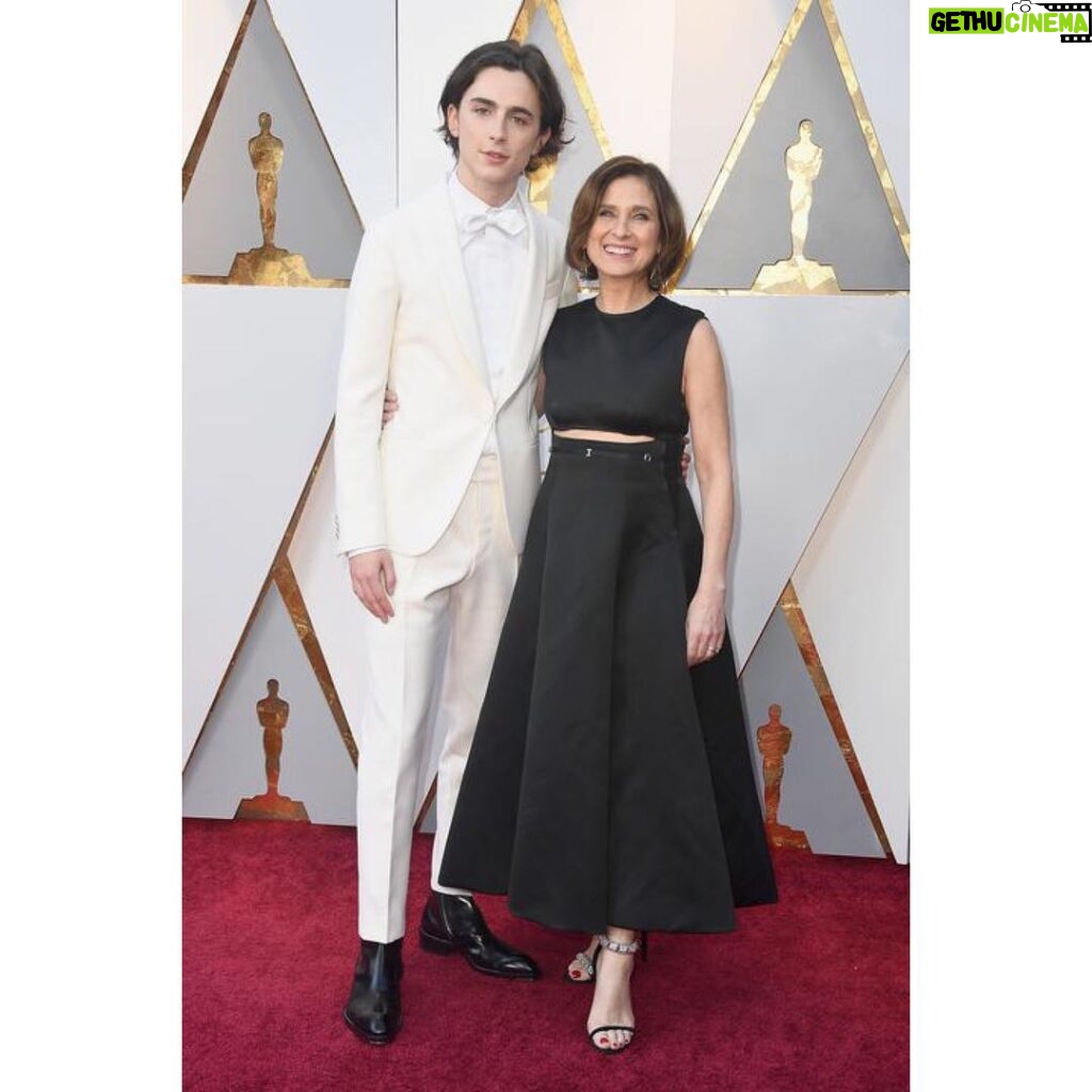 Timothée Chalamet Instagram - with mia madre at the Oscars ❤️