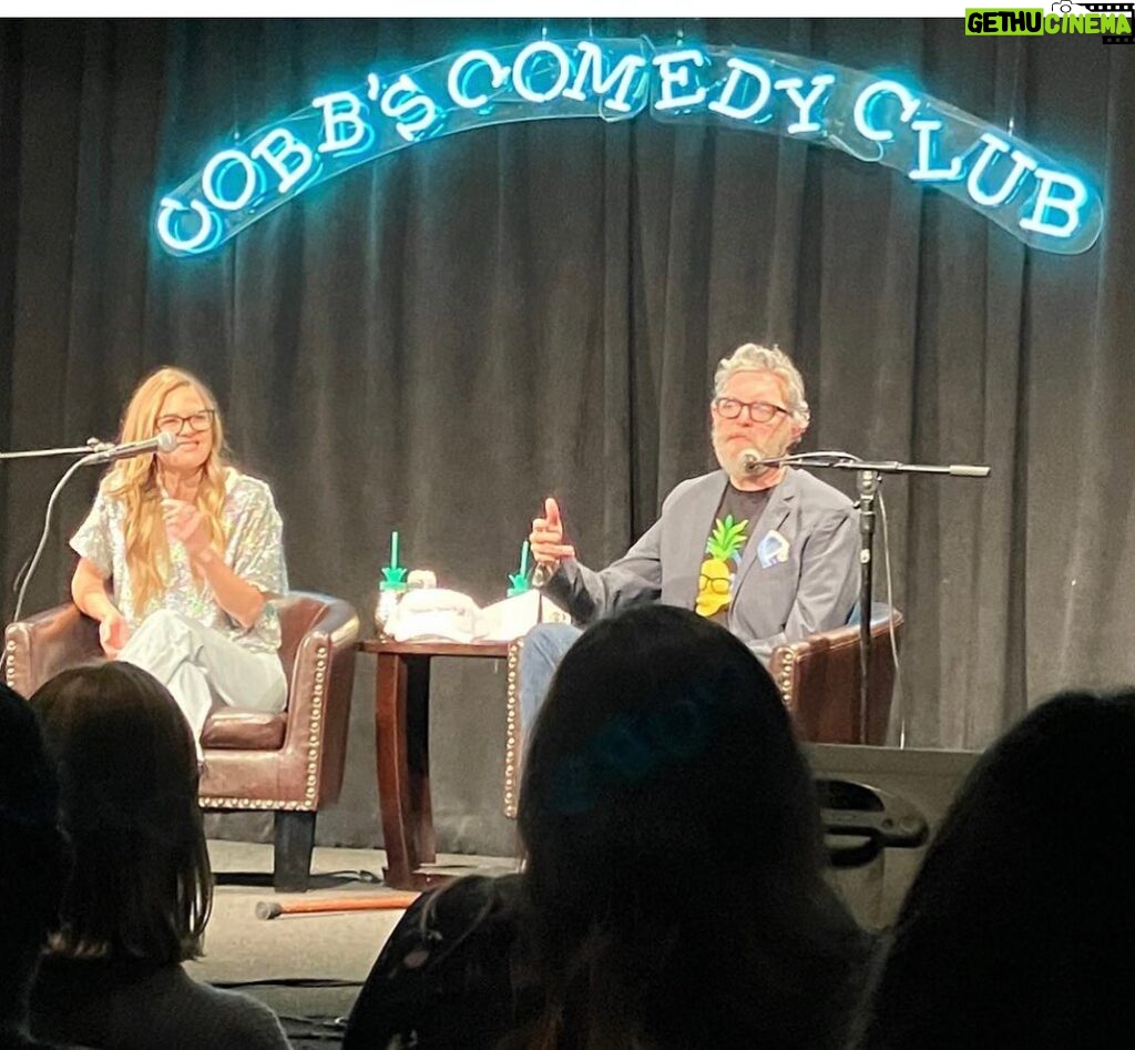 Timothy Omundson Instagram - One year ago, tonight, my podcast partner in crime, @magslawslawson and I did our very first @thepsychologistsarein LIVE SHOW to a sold out crowd @sf_sketchfest ! And now , just one year later, we are about to embark on a cross country tour of 8 cities ( so far) with our show thanks to all of you amazing people who have been supporting our love letter to Psych both by listening to the podcast and coming out to see us on the #PsychPodTour24 Happy Bithday to us. Thanks to you 2024 is going to be huge , starting FEB 3rd, right back where it all began at @sf_sketchfest we couldn’t do any of this without the incredible work of our amazing producer, @devinruskin see all y’all on the road 💛💚🍍🍍 On the Road