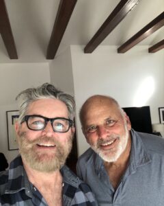 Timothy Omundson Instagram - Such a joy to break bread, this afternoon with my wonderful pal and colleague, @thekurtfuller Please enjoy this photo of our pitch for a reboot of Men Of A Certain Age: The Beards and Chest Hair Edition