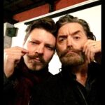 Timothy Omundson Instagram - happy Birthday, @sambrace ! It’s a rare thing for me to meet a man with as strong a mustache game, as mine and still be friends with them Hope you had a wonderful day in Rock Star Town 🥳