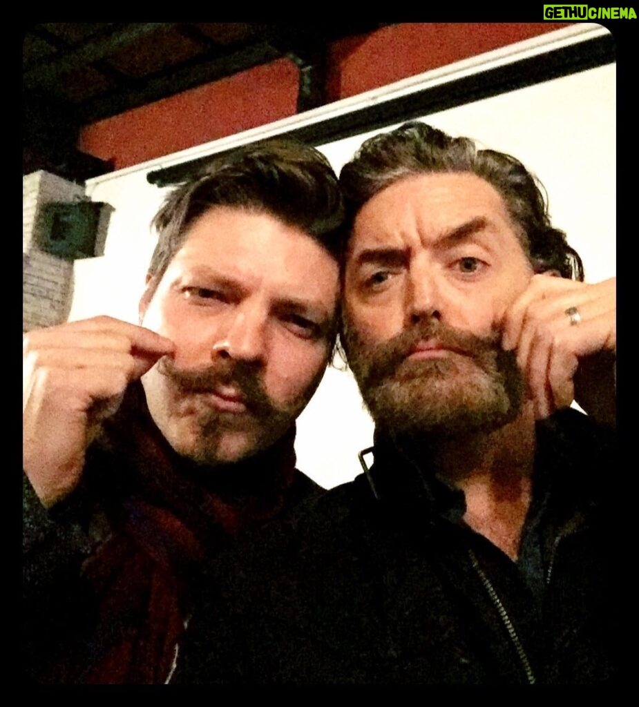Timothy Omundson Instagram - happy Birthday, @sambrace ! It’s a rare thing for me to meet a man with as strong a mustache game, as mine and still be friends with them Hope you had a wonderful day in Rock Star Town 🥳