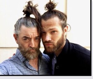 Timothy Omundson Instagram - Happy Birthday to my #SPNBrother, @jaredpadalecki . My love and respect for him is as tall as my #TopKnot
