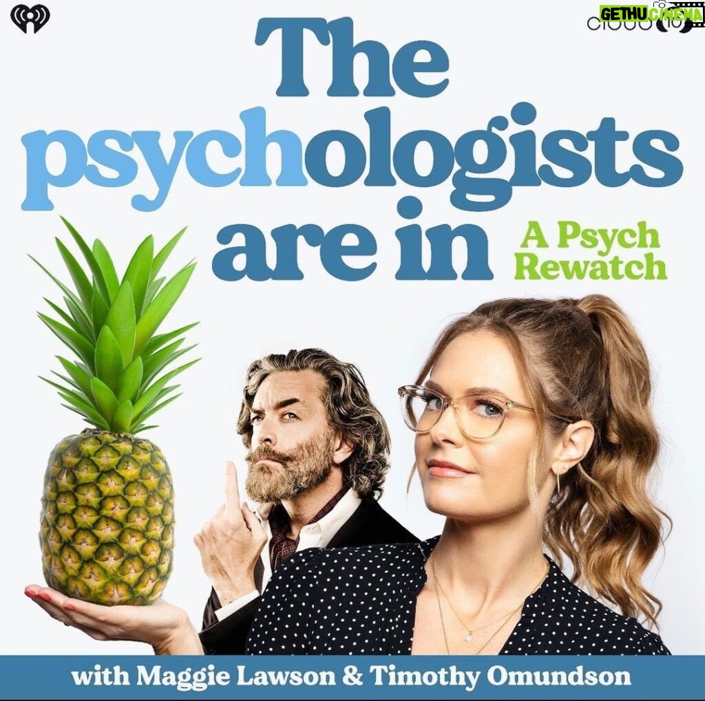 Timothy Omundson Instagram - HEY, @psychpeacock & @thepsychologistsarein , fans, ,REJOICE, 🎉we have very exciting news for you, now that the strike is over my amazing partner in crime and greatest co-host of all podcasts, @magslawslawson , and I can get back to doing what we love best, well , other than being on set together and making More episodes and Psych movies,.. Talking about your favorite show!! WE ARE BACK , To our O. G. format‼️ : This Thanksgiving Day, the love fest continues with a Very Special guest, we will be talking all things season 5 , episode 9, our very fun homage to the Jason Bourne movies, 1 Maybe 2 Ways out 🩵💓 the #PeptoPink and #OceanEyesBlue are BACK So even if you’re not spending Thanksgiving with Family, pop in our Epic Return Episode and spend some time with your #PsychFamily🍍💛💚💛 Our Happy Place