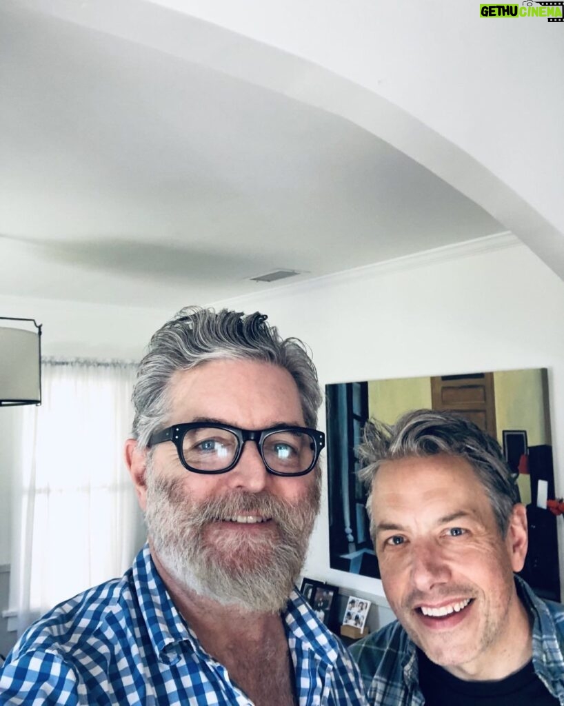 Timothy Omundson Instagram - @johnrossbowie , is always a great hang. So happy to reconvene the Silver Fox Character Actor Coffee Club. can’t wait for membership jackets to arrive, next month!