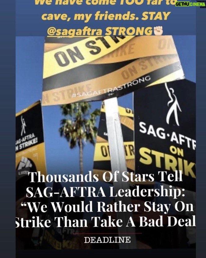 Timothy Omundson Instagram - One day longer, one day stronger. For as long as it fucking takes. We have our @sagaftra Negotiator’s backs because, they have had our backs for 111+ Days staying #sagaftrastrong Strong with #Gratitude & #Solidarity ✊🏻
