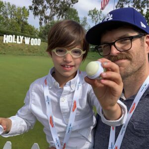 Timothy Simons Instagram - Hopper complained that she couldn’t play in the sand pits but also had a great time.  #LPGAgoesHOLLYWOOD