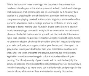 Timothy Simons Instagram - Thank you to everyone who reached out last night and this morning. My family and everyone I know who lives close by is okay. I was sent an article by a friend and this part stuck out to me.