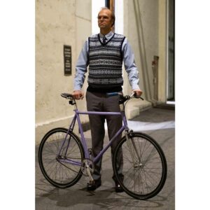 Timothy Simons Instagram - I bought this bike in Baltimore during the first season and it survived the move to Paramount. I painted it lavender so people would know it was mine. During one of the last days I made the set photographer @colleenehayesimages take glamour shots so it could always be remembered. #24yearslater #oldjonah