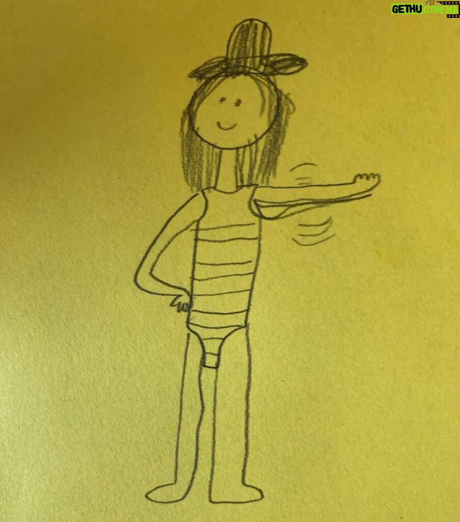 Timothy Simons Instagram - Hopper drew the Babadook on a beach vacation the other day.