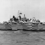 Timothy Simons Instagram - Quarantine project number 3,236. Dining room wall based on Dazzle Camouflage. Designed by @martinbrockett