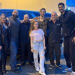 Timothy V. Murphy Instagram - My gang are tougher than yours…another one in the can “Guns Up” @maxrosinski @solomonyounghughes @riccigrams @kevinjamesofficial @loueyfromthehood @madflavors_world @tobemiro @edwardjohndrake @thecjperry @glowpunk @theshirleytempleking …sorry for for cutting our heads off in the second photo,Max @millenniummedia @gingerjoelle @pacificsun #melissaleo ☘️☘️☘️