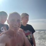 Timothy V. Murphy Instagram - At the beach for a cold plunge yesterday with the wild ocean and the kids😍😍😍