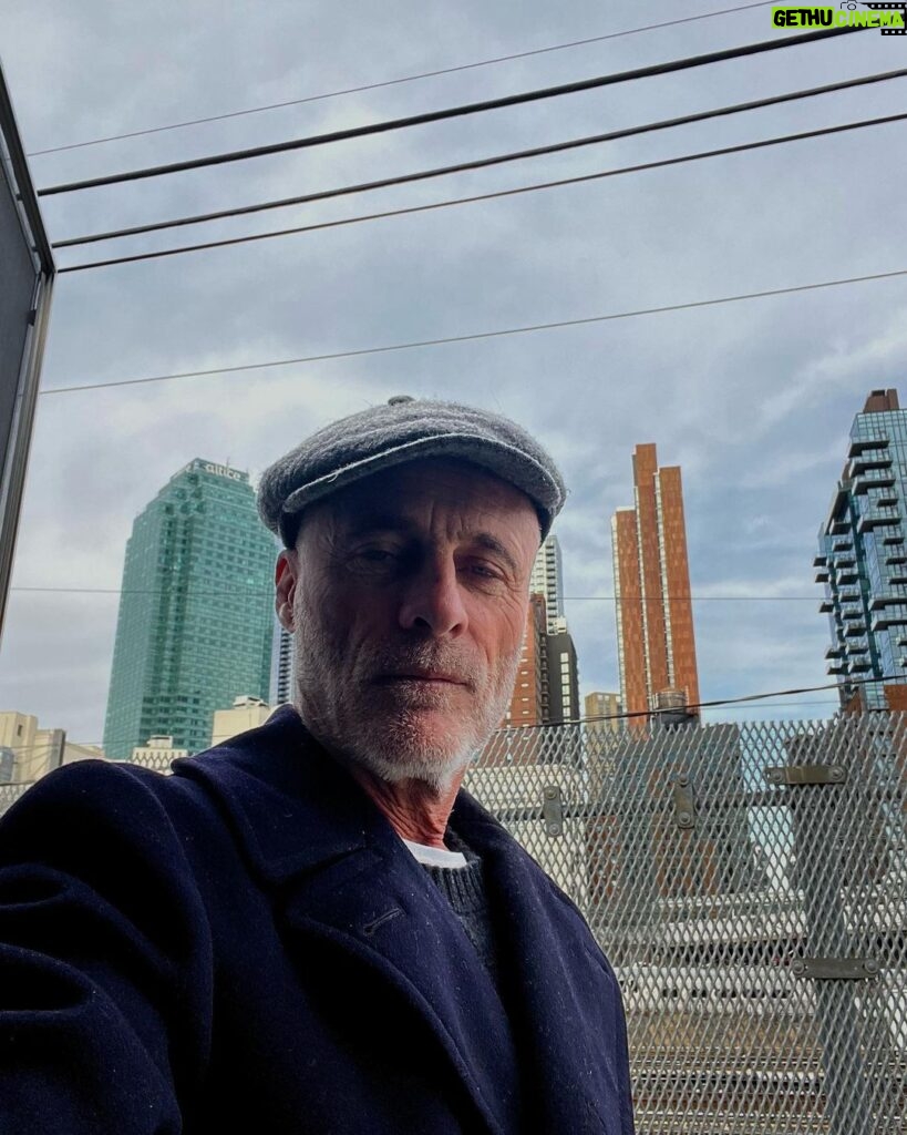 Timothy V. Murphy Instagram - Irish gangster in New York…keepin the wolf from the door #westies #gangsofnewyork @monaghanscashmere @thestronghold #peacoat #