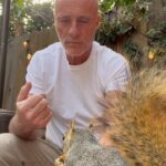 Timothy V. Murphy Instagram - Feeding my squirrel 😍😍😍