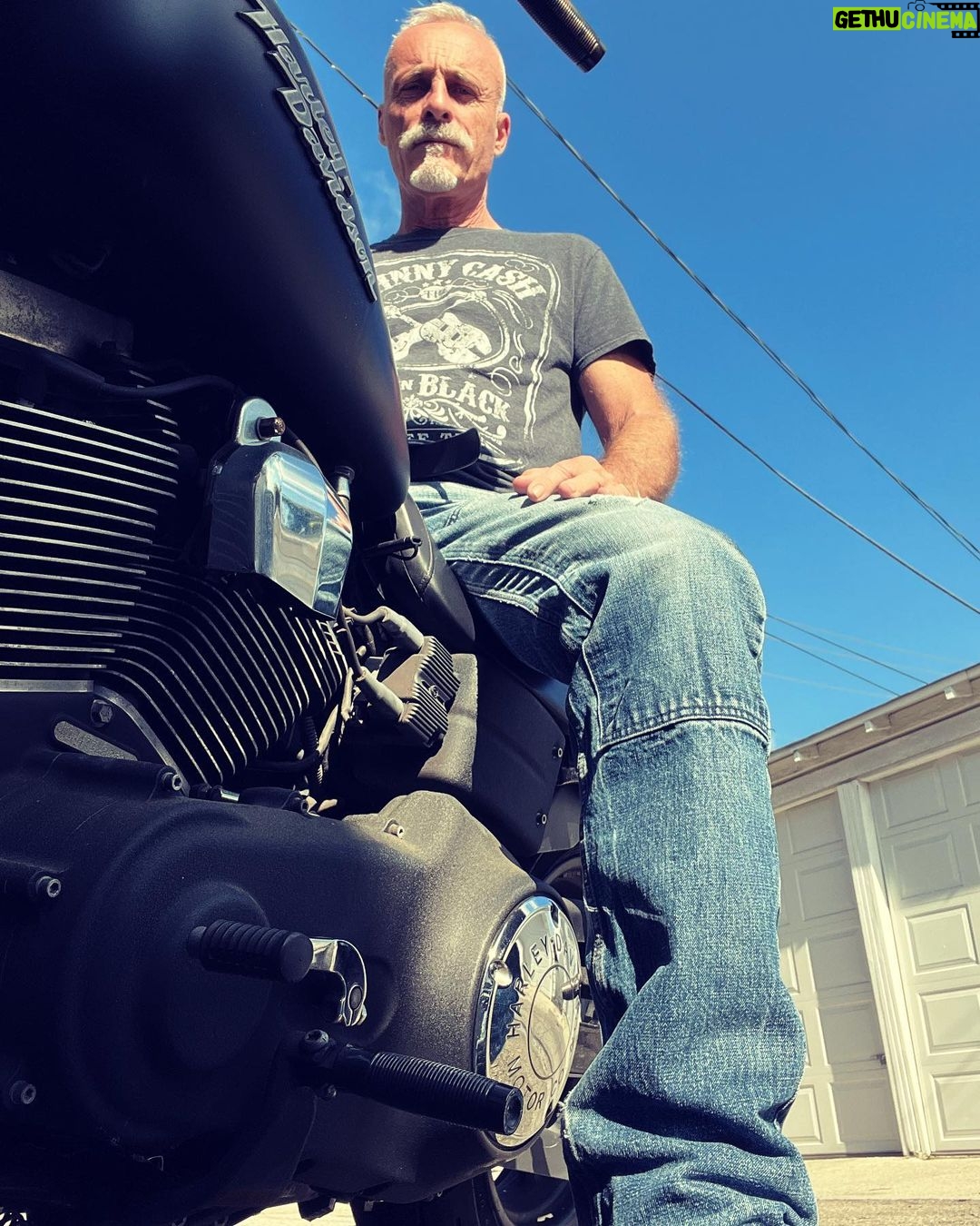 Timothy V. Murphy - 656 Likes - ...getting ready for my next movie @harleydavidson @johnnycash @blackbearbrand