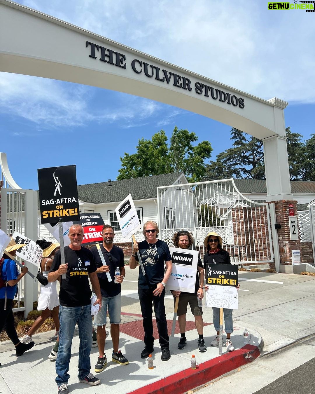 Timothy V. Murphy - 625 Likes - On the picket line,writers and actors @mmcgrale81 @nainamichaud @jasonmarkarian #barryobrien