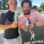 Timothy V. Murphy Instagram – Myself and Jon,walking the picket line,supporting our unions,looking for a fair deal at Fox Studios …oh,and thanks Jay for keeping everyone hydrated @jonhuertas @companyyoukeepabc @prideofgypsies @mananalu.water @sagaftra @writersguildwest #union #unionstrong @sagaftrafound @fox