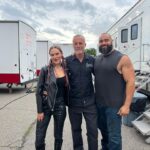 Timothy V. Murphy Instagram - My gang are tougher than yours…another one in the can “Guns Up” @maxrosinski @solomonyounghughes @riccigrams @kevinjamesofficial @loueyfromthehood @madflavors_world @tobemiro @edwardjohndrake @thecjperry @glowpunk @theshirleytempleking …sorry for for cutting our heads off in the second photo,Max @millenniummedia @gingerjoelle @pacificsun #melissaleo ☘️☘️☘️