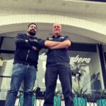 Timothy V. Murphy Instagram - Murph and his barber @ninerbarber @activebarbers ☘️☘️☘️