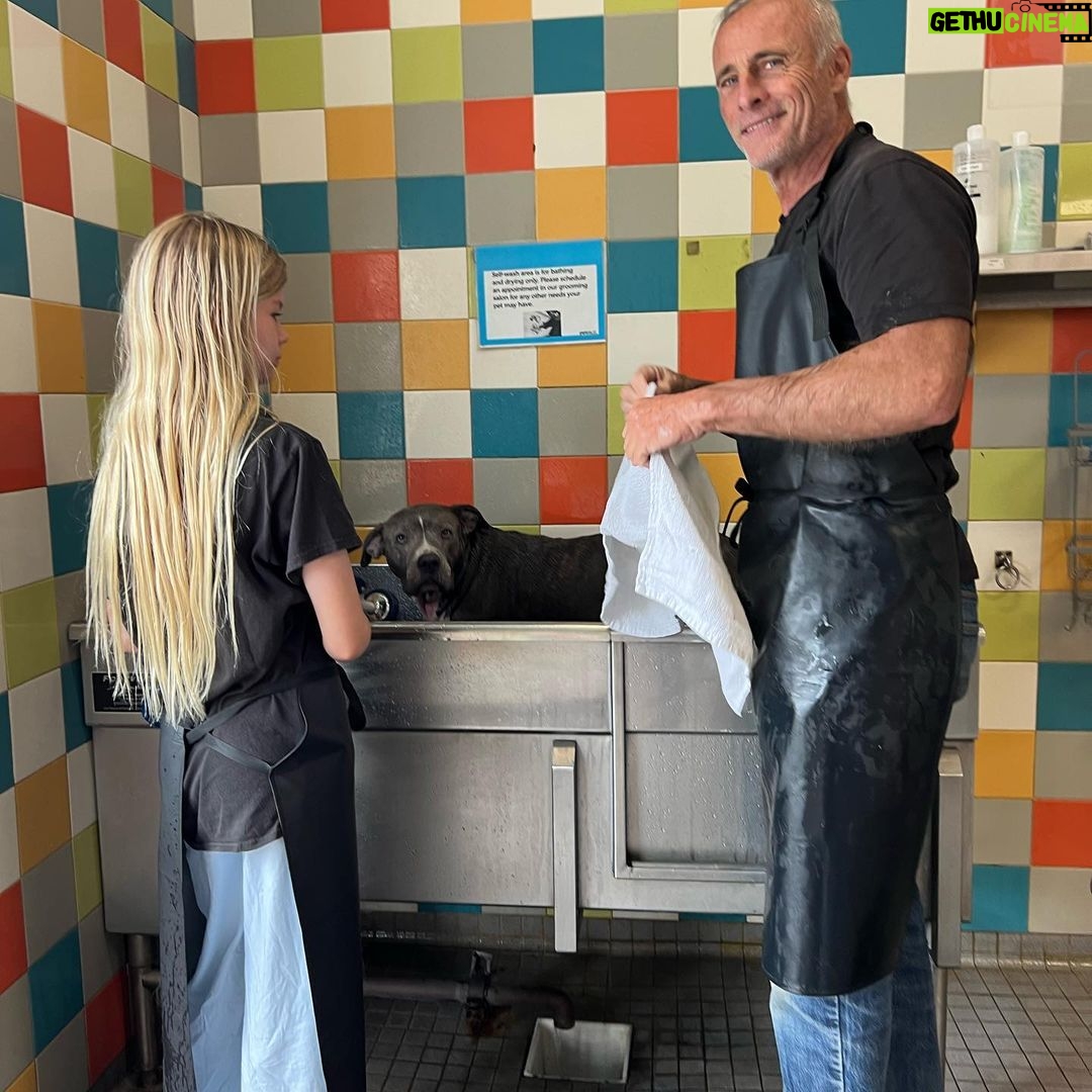 Timothy V. Murphy - 809 Likes - Some days life is as simple as washing the dog!!!