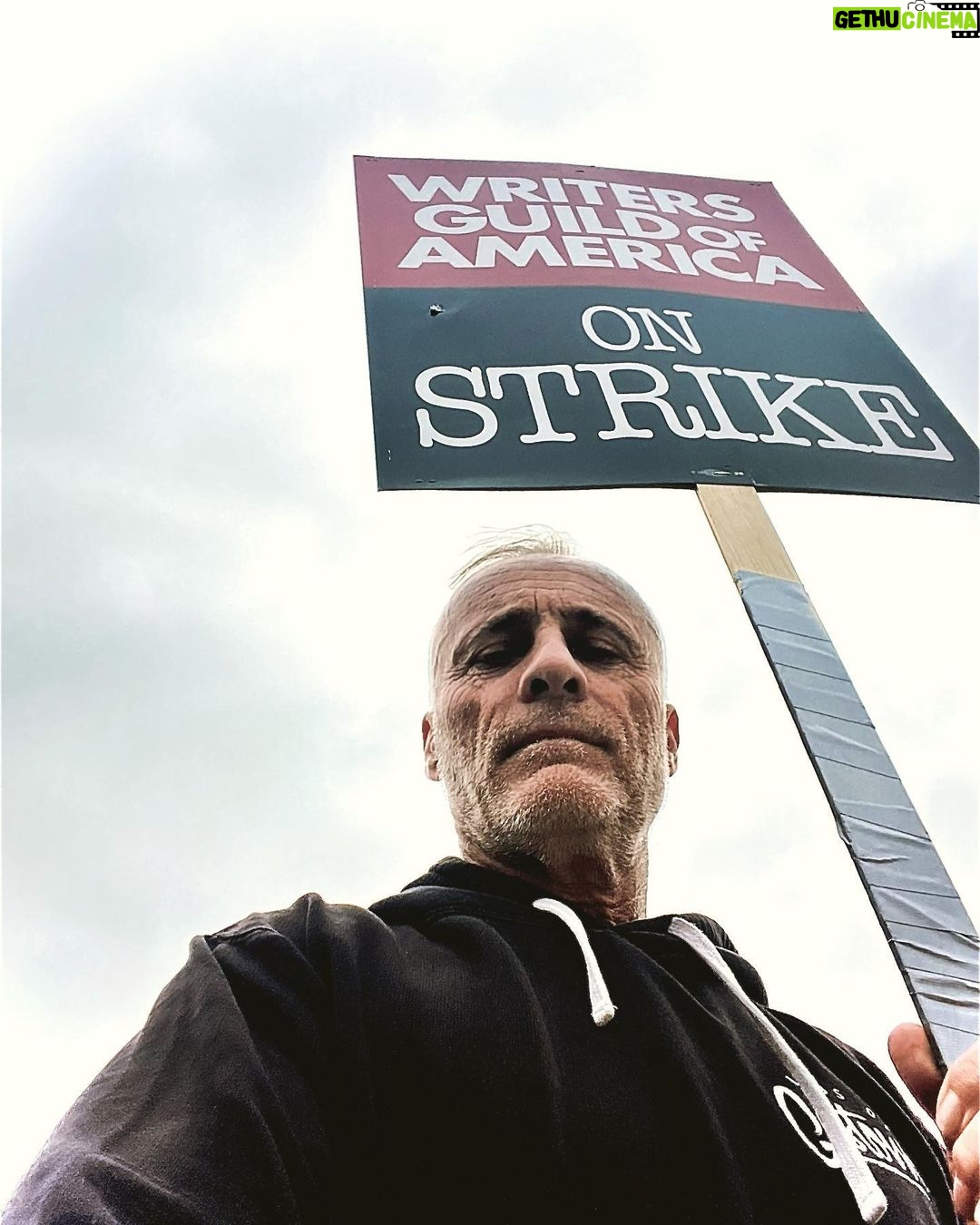 Timothy V. Murphy - 0.9K Likes - Out,supporting my writer friends today☘️☘️☘️ @wgawest @sagaftra #wgastrong #sagaftramember #1u