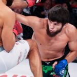Timur Khizriev Instagram - Khizriev is 𝒓𝒆𝒍𝒆𝒏𝒕𝒍𝒆𝒔𝒔! ⚡️️ Undefeated featherweight prospect Timur Khizriev faces off with Richie Smullen in Chicago! 🔥 #Bellator297 @MonsterEnergy Prelims fueled by @SuperiorGrocers 📺️ THIS FRIDAY on @YouTube Wintrust Arena