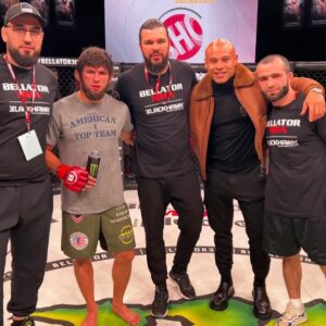 Timur Khizriev Instagram - Thanks to my team @americantopteam , спасибо всем кто помогал и был рядом  @dagestan__fighter @nurmagomedov_mma_school @ali_coach_ @artem_levin @dominance_mma @timurvaliev_df @dzhamal_magomedov_df @the_coach_usa @aliabdelaziz @rizvan_magomedov идем дальше, go ahead