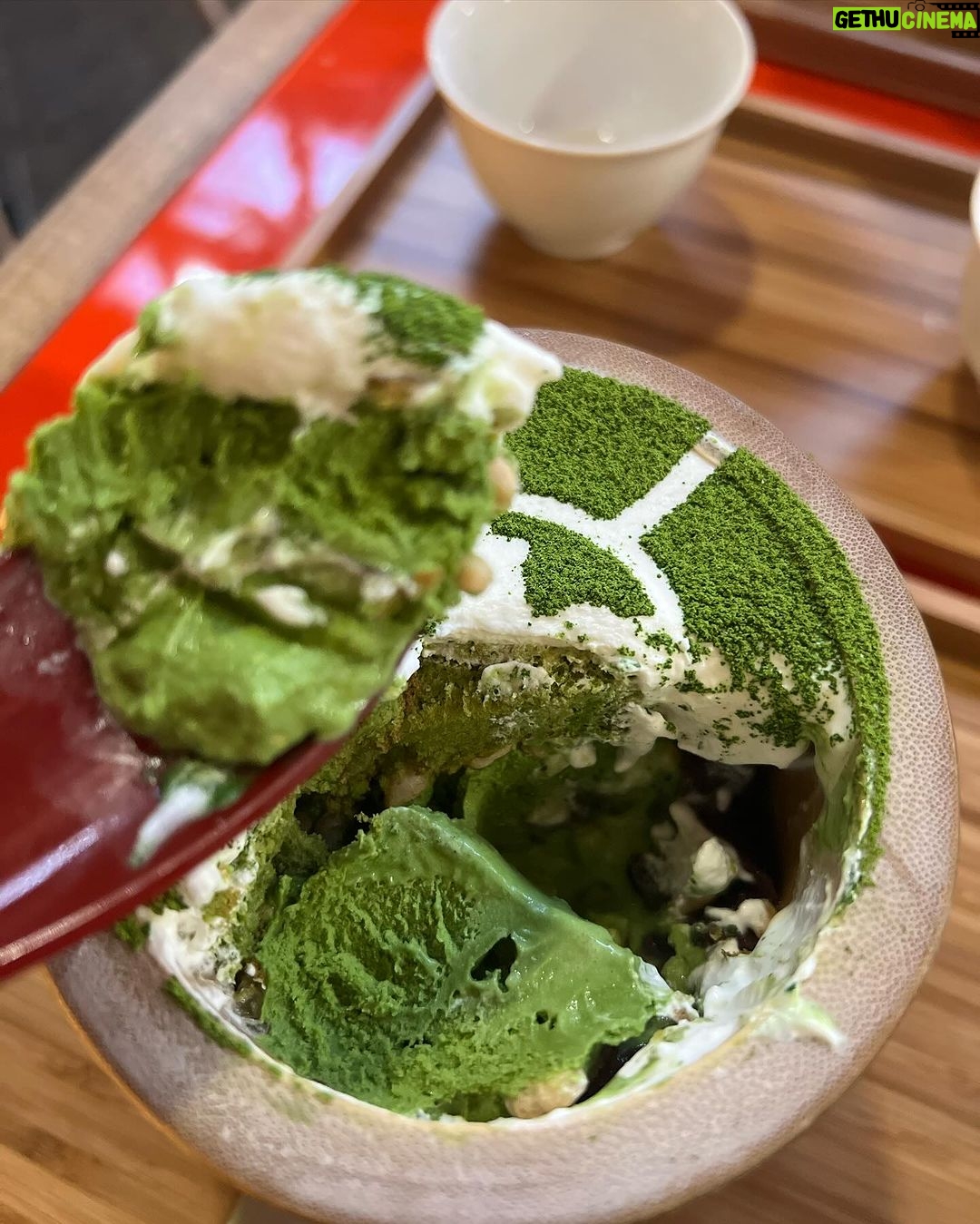 Tina Guo Instagram - 24 hours in Kyoto -Beautiful Kaiseki Dinner & eating our way through Uji, the Mecca of Matcha 🍵! ____________________________ Uji Tencha (Green Matcha Noodles) is available only once a year. Tea leaves produced in Uji City are extremely rare and produced in extremely small quantities, with new leaves being hand-picked. Namacha soba is made with carefully selected matcha and buckwheat flour. The Matcha Parfait was also to die for! More photos in my stories 🤤❤️ Kyoto, Japan