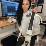Tina Guo Instagram - Hi! Working on the DUNE 2 Soundtrack album today with @hanszimmer & @steve_mazzaro 🖤 Huntington Beach CA - Surf City USA