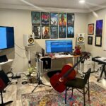 Tina Guo Instagram - Home from NYC and back in the studio! Recording 6 cues today for a new feature film 🎞️ scored by the awesome @daviddavedavis David Fleming 🎵 Huntington Beach CA - Surf City USA