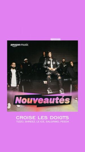 Tizzo Instagram - @amazonmusiccan 🤞🏾
CROISE LES DOIGTS maintenant disponible.

@disques7iemeciel 
@olly.ever 📸