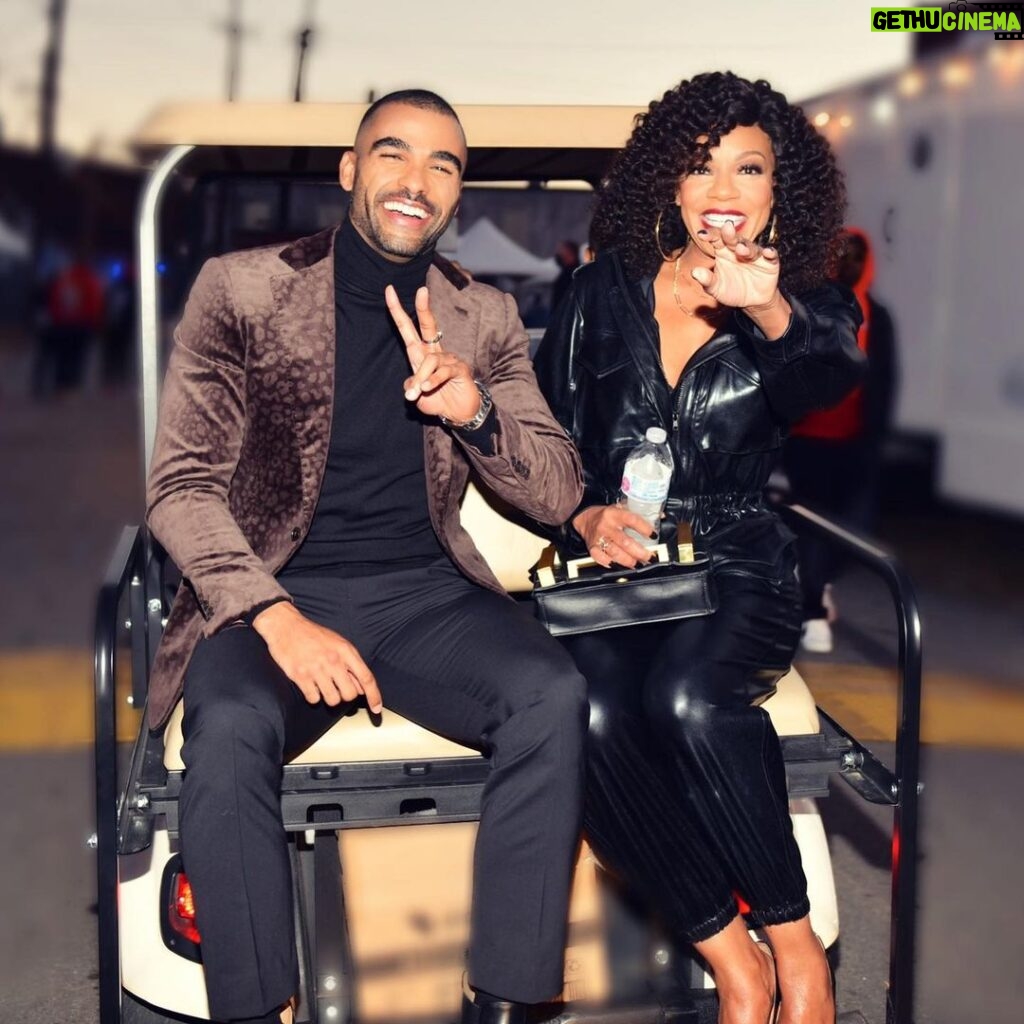 Toby Sandeman Instagram - 🖤 The Game 🖤 This May or May Not be the moment where on the Press tour✌🏽was low key telling y’all Season 2 was on its way 🤭 And Alsoooo where Tasha Mack Mayyy have said “If you don’t stop giving it away Garret… You ain’t getting paid next season!” - we reached out to Tasha Mack Management for comment but have received no response. ✨✨✨ 📸- @d_whyte Jacket by @aleksmusika Styled @mr_baldwinstyle