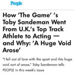 Toby Sandeman Instagram - Thank You, People Magazine for featuring me as “The One to Watch” For the Full Feature, Grab the Latest Issue.. Out Now In Newsstands Worldwide!!! ✨Link in Bio✨ Tune in to @paramountplus for the latest episodes of The Game. ✨✨✨ Special Thank you to @yahnnica and Writer Christina Dugan Ramirez