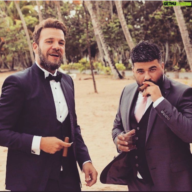 Tolga Karel Instagram - the best memories with my bro @serkanaydin_sacekimi 🙏🏻😊🇺🇸 wedding days #tbt Las Terrenas, Samana