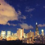 Tolga Karel Instagram – nightview #chicago ❤️🌎 Acorn lofts (O’connor)