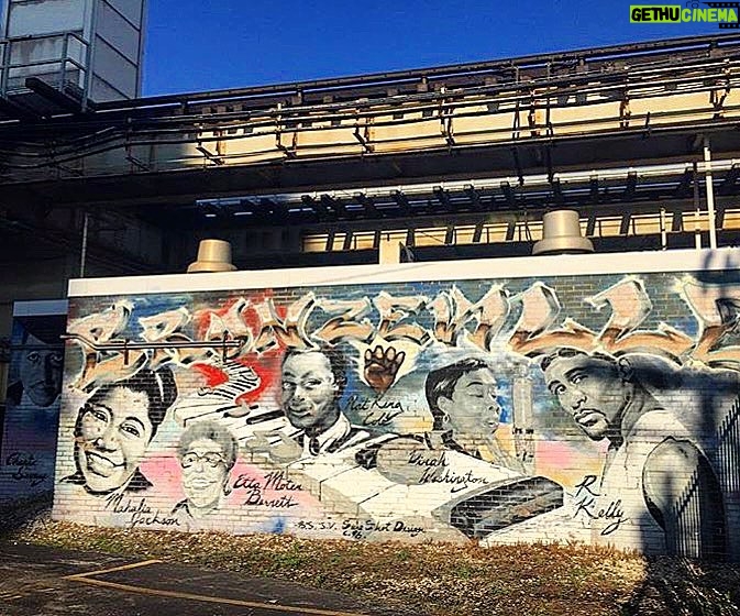 Tolga Karel Instagram - #grafitti #chitecture #chicago 👍🏻😎 35th–Bronzeville–IIT station