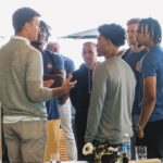 Tom Brady Instagram - Such a special day being able to speak with and learn from four young professional qbs. @bryceyoung @cj7stroud @anthonyrichardson @will_levis. I appreciate the invitation @michaelrubin and I think I had more fun than everyone there. 🤣🤣🤣One of my idols , @steveyoung encouraged me always to “pay it forward”. Now that I’ve come to the end of my 23 year journey I am so excited to watch and help the next group reach their potential as athletes, as teammates, and men working to bring the best out of themselves and the communities they represent. We got to spend many hours, talking, learning, and discussing what it takes to be your best. In my opinion, hard work, and consistent discipline are two critical ingredients to that formula. I loved listening to and learning from @travisscott about his amazing journey as well, and couldn’t be more amazed by his incredible accomplishments, as a musician, entrepreneur, creative visionary and artist in every sense of the word (not to mention a great guy.) Although my trip to Los Angeles was very quick, I look forward to the next time I see these guys take the field, using their amazing gifts as athletes to entertain us all and inspire us to keep going , and be our best for our families and our communities! Thanks again fellas! Until the next time ✌🏼