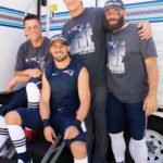 Tom Brady Instagram – BREAKING NEWS: Nah just kidding, we did get the band back together to shoot 80 for Brady though.