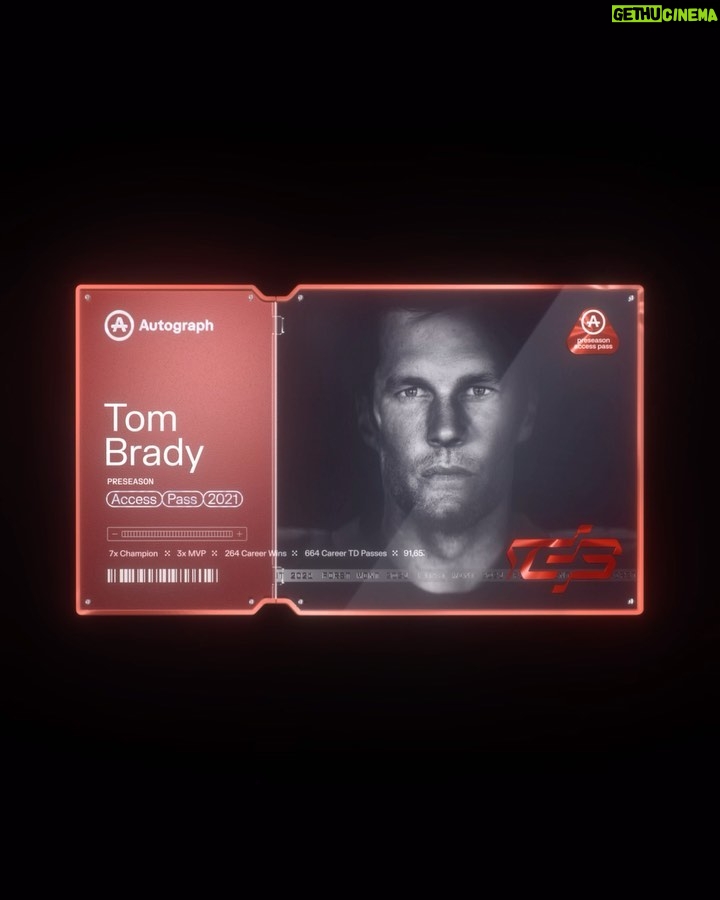Tom Brady Instagram - Excited to announce the launch of the first ever @autograph.io Premier Preseason Passes. Each owner of a Preseason Access Pass will have preferential access to future drops from Autograph. This is the new era of collecting! Link in bio and join the queue at 2:30pm EST!