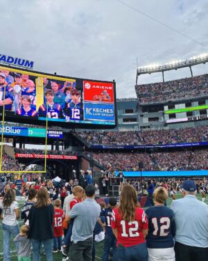 Tom Brady Instagram - I’ve talked a lot about how lucky I feel to have spent my life surrounded by such incredible people. Yesterday was just another reminder of that. Coming back to New England to celebrate what WE accomplished was so special, and it’s a day that I’ll never forget. Being able to spend time with teammates, family, friends, coaches, and most importantly all the fans of Patriot nation is something that I’ll never take for granted. 

We won a whole lot of games up here… and believe it or not we had a whole lot of fun doing it. I’m so lucky to have been a New England Patriot. Foxboro Forever.