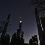 Tomás Silva Instagram – moon in new york hits different 🌙🌚 New York, New York
