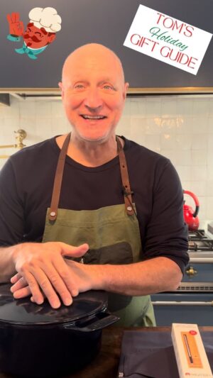 Tom Colicchio Instagram - 🎁 Tom’s Holiday Gift Guide 🎁

Round two in my holiday gift guide is for all the foodies and aspiring chefs in your life.
 
👨‍🍳 @tilitnyc: One of the best aprons around. My collab sold-out, but that doesn’t mean you can’t get a beautiful Luxe Apron or even a chefs jacket if you really want to take it up a notch in the kitchen.

🌡️ @meatermade: If you really want to cook meat to the correct temperature, YOU NEED A THERMOMETER. The meater connects with your phone to give you the exact time it will take to cook any piece of meat. An absolutely essential kitchen tool.

🍽️ @madein: I’ve been a fan of Made In for years. I use it at home. I use it at my restaurants. All their products stand-up to any other name brand cookware. You absolutely cannot go wrong with any of their products. I also love their wine glasses and knives!
 
Check the links in my bio to get all the foodies in your life a perfect gift! 

#TomsGiftGuide #foodie #chef #tilit #meater #madein