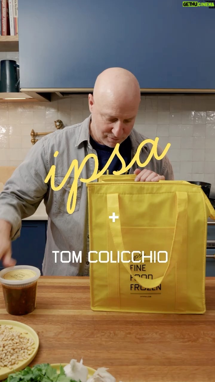 Tom Colicchio Instagram - Big News 📣 I’ve teamed up with @eatipsa to bring one of my favorite pasta dishes... to your freezer. Yes, you read that right 😉 The team at ipsa makes danm delicious frozen dishes with organic and local ingredients, and delivers them to your door (in the NY Metro area). Proceeds from this dish will help combat food insecturity too, through a new food distribution program for families with Children of Bellevue, an organization near and dear to my heart. I couldn’t be more excited for you to have my Oxtail Ragù & Cavatelli from the menu @vallatanyc in your home. Order at the link in my bio. New York, New York