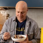 Tom Colicchio Instagram - I love this Oxtail Ragù's surprising ingredient list. Pinenuts, raisins, Swiss chard from @saturfarms, and... cocoa powder! 🍫 You might not expect cocoa in a savory Italian dish, this pasta dish is a favorite in trattorias throughout Rome. Enjoy via your freezer thanks to @eatipsa, and finish with a drizzle of EVOO and pecorino. Head to the link in my bio to order. New York, New York