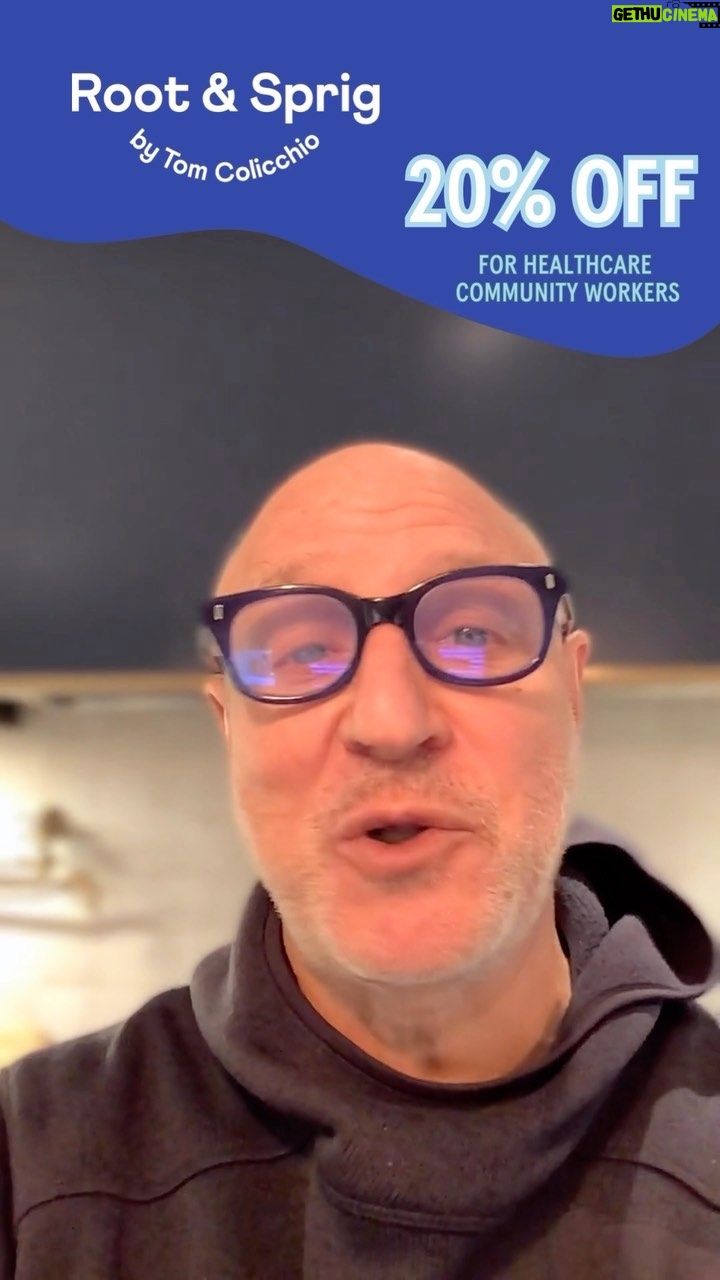 Tom Colicchio Instagram - For the month of May, we are giving back to the HealthCare community with this special offer! #StayRooted @rootandsprig